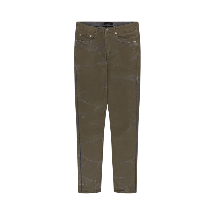 PURPLE BRAND Fracture Coated Jeans "Beige"
