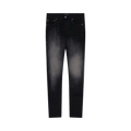 PURPLE BRAND High Contrast Dye Skinny Jeans "Black"