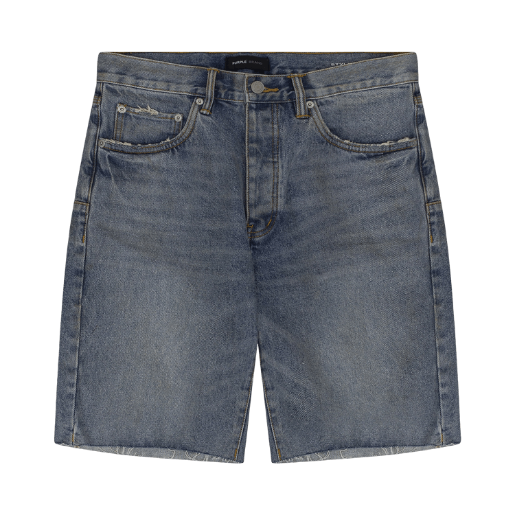 PURPLE BRAND Cast Iron Shorts "Light Indigo"