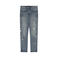PURPLE BRAND Manganese Paint Emb Straight Jeans "Mid Indigo"