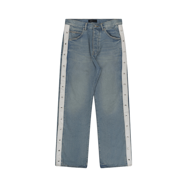 PURPLE BRAND Tearaway Side Snaps Jeans "Light Indigo"