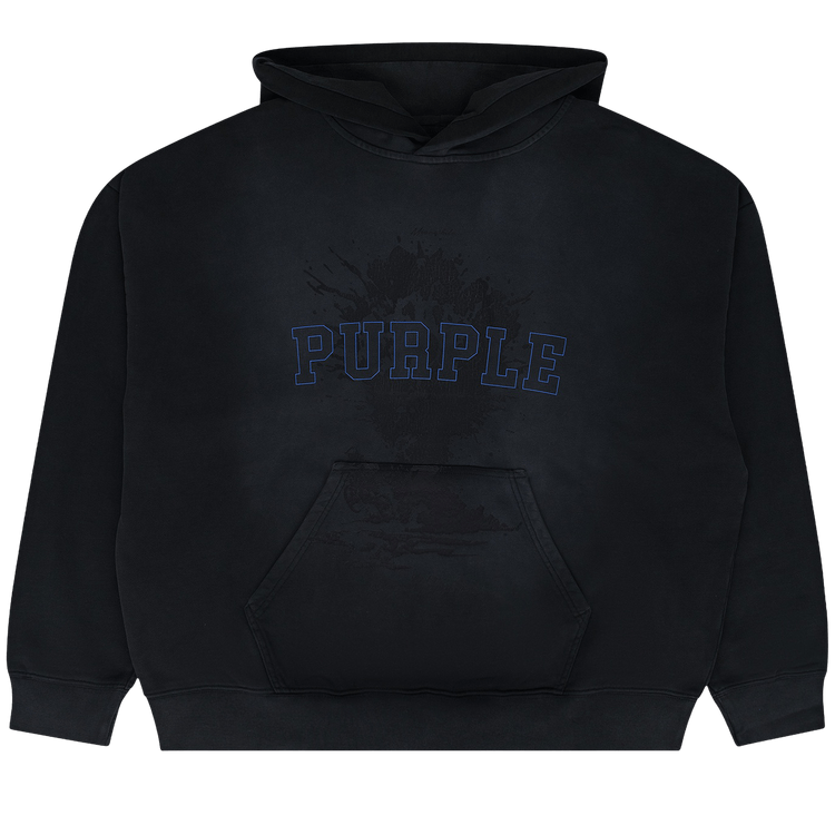 PURPLE BRAND French Terry Arc Logo Hoodie "Black"
