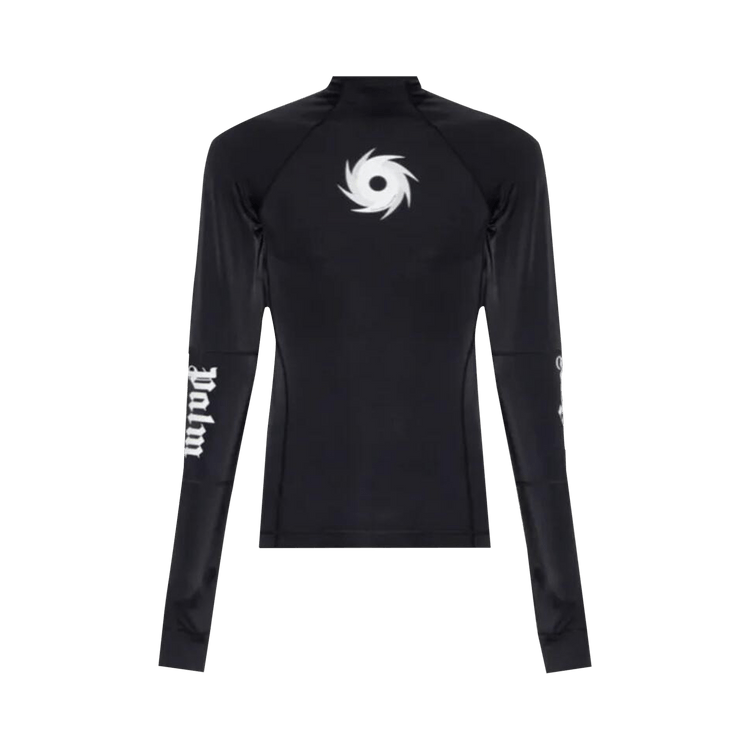 Palm Angels Anti-UV Surf Long-Sleeve Tee "Black/White"