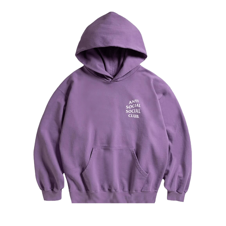 Anti Social Social Club Clutching Pearls Hoodie "Washed Purple"