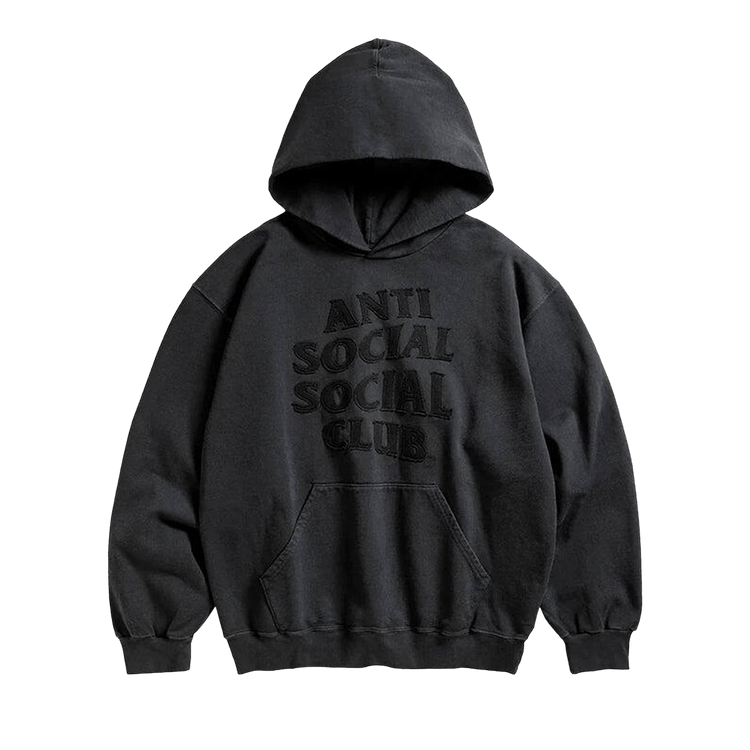Anti Social Social Club Toned Down Applique Hoodie "Black"