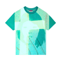 Violet Dead Ringer T-Shirt "Persian Green"