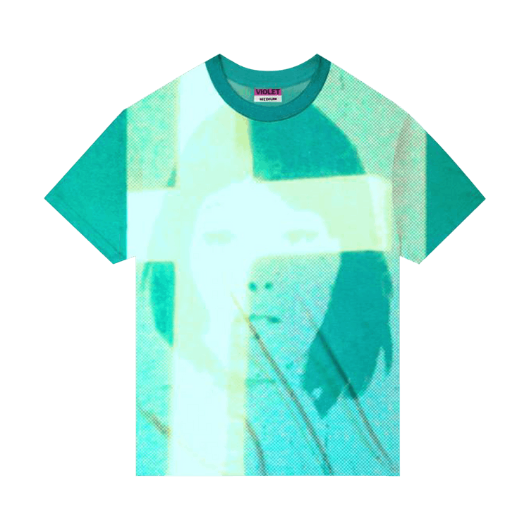 Violet Dead Ringer T-Shirt "Persian Green"