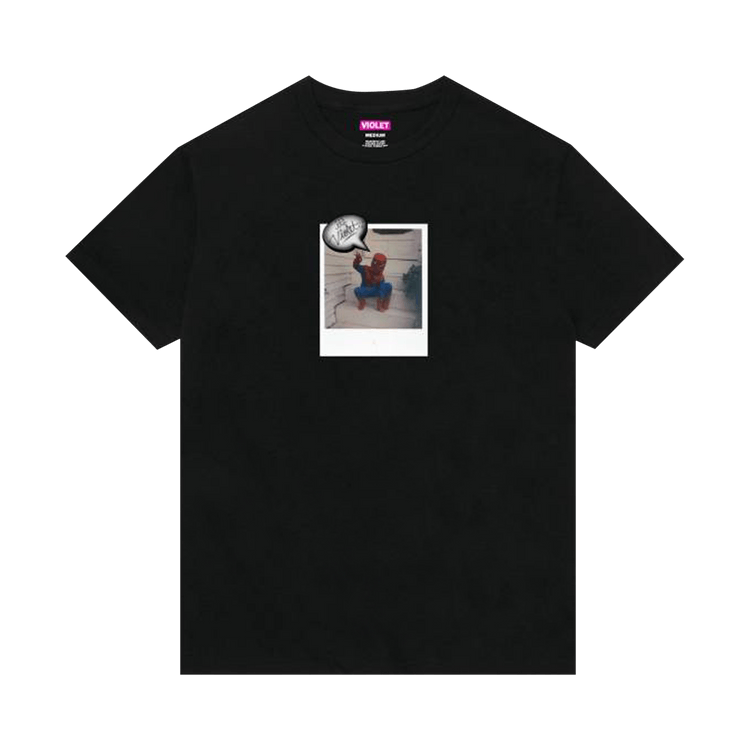 Violet Spiderman Polaroid T-Shirt "Black"