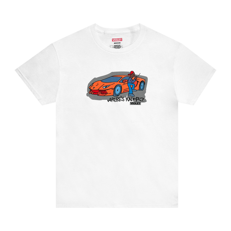 Violet Where"s Kader? T-Shirt "White'