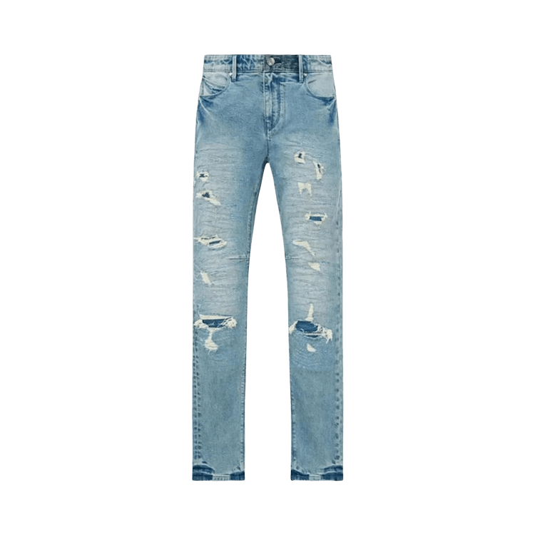 RtA Bryant Frayed Skinny Jeans "Horizon Blue"