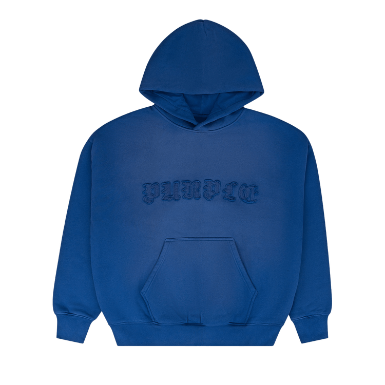 PURPLE BRAND Heavyweight Fleece Hoodie "Blue"
