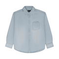 PURPLE BRAND Oversized Western Shirt "Light Indigo"