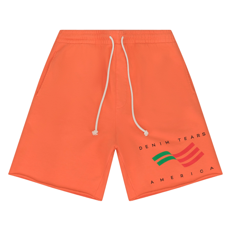 Denim Tears Ellis Tears Fleece Short "Orange"