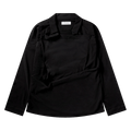 Kiko Kostadinov Iskar Draped Shirt "True Black"