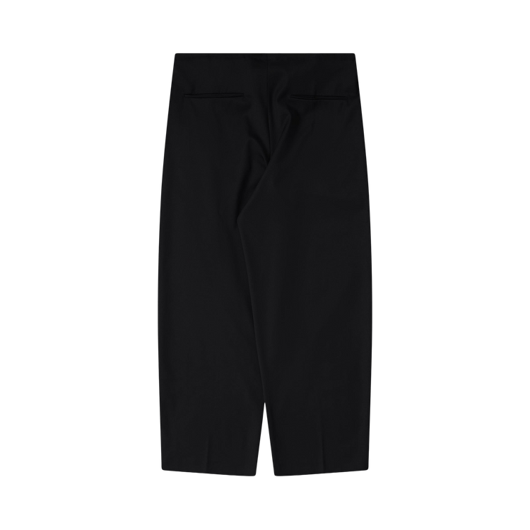 Kiko Kostadinov Laan Gathered Trousers "Crow Black"