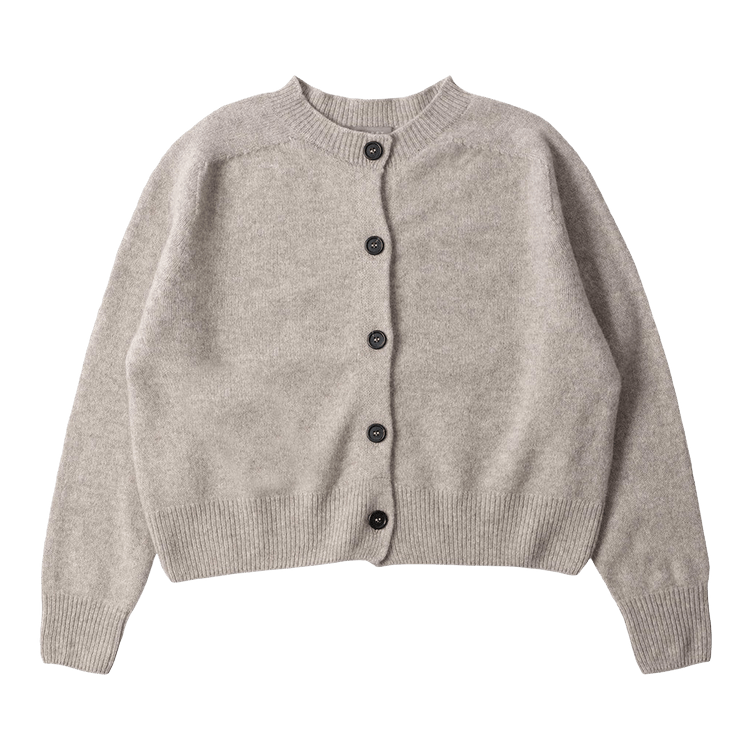 Margaret Howell Small Crew Neck Cardigan "Natural"