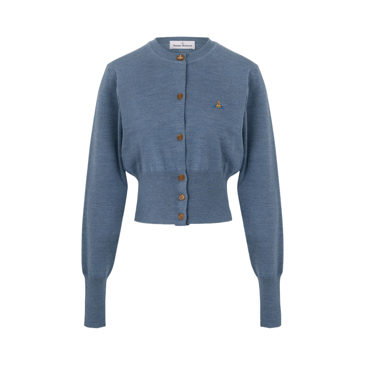 Vivienne Westwood Bea Cropped Cardigan "Denim Blue"