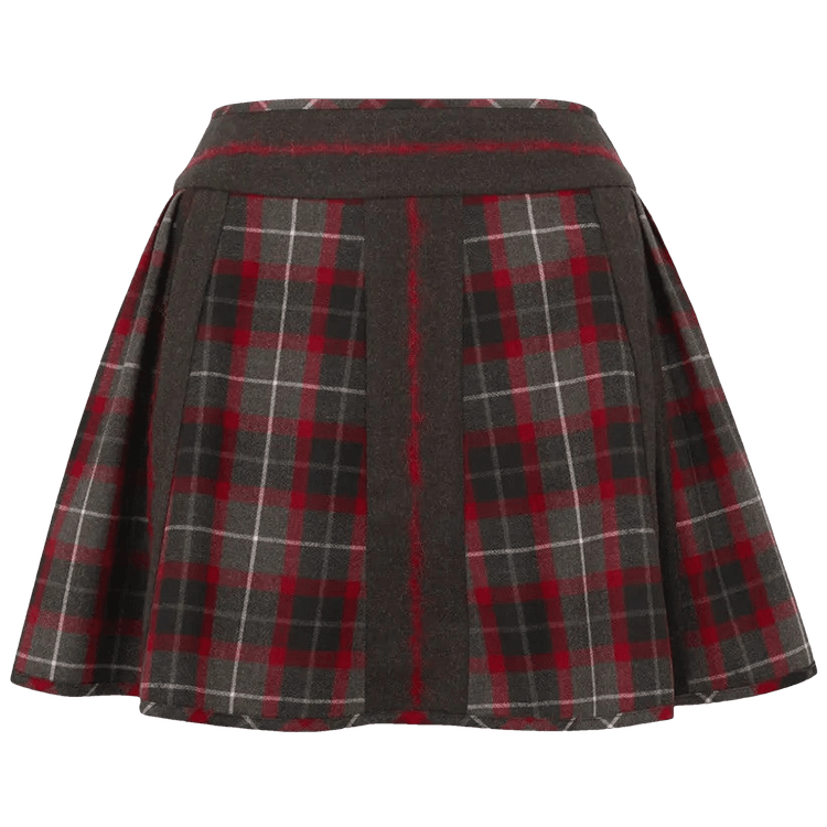 Vivienne Westwood Mini Bell Skirt "Charcoal/Red"