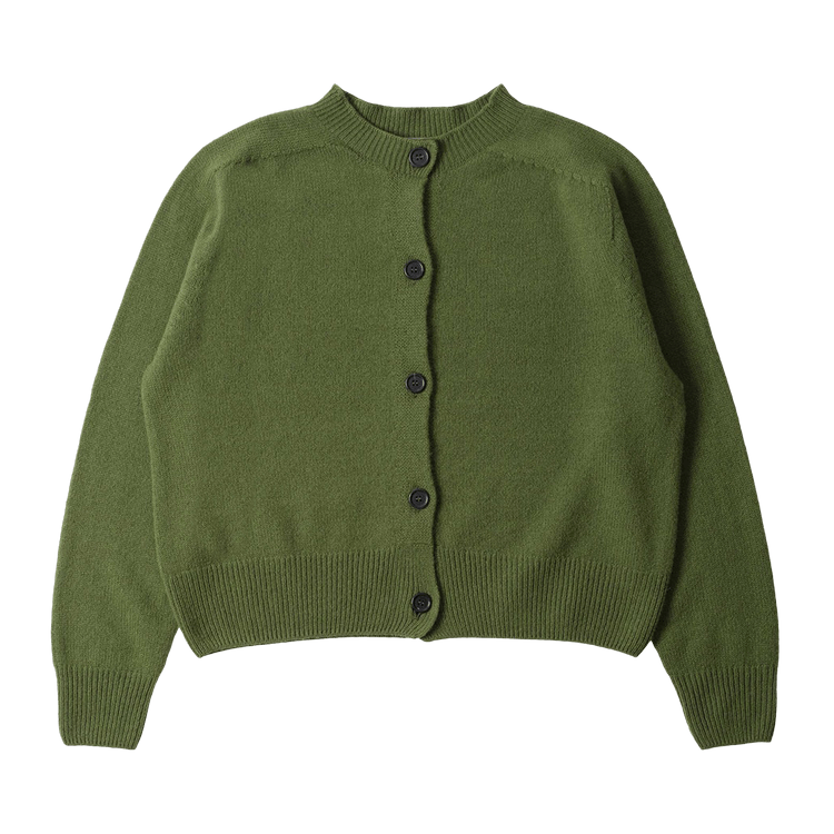 Margaret Howell Small Crew Neck Cardigan "Wheatgrass"