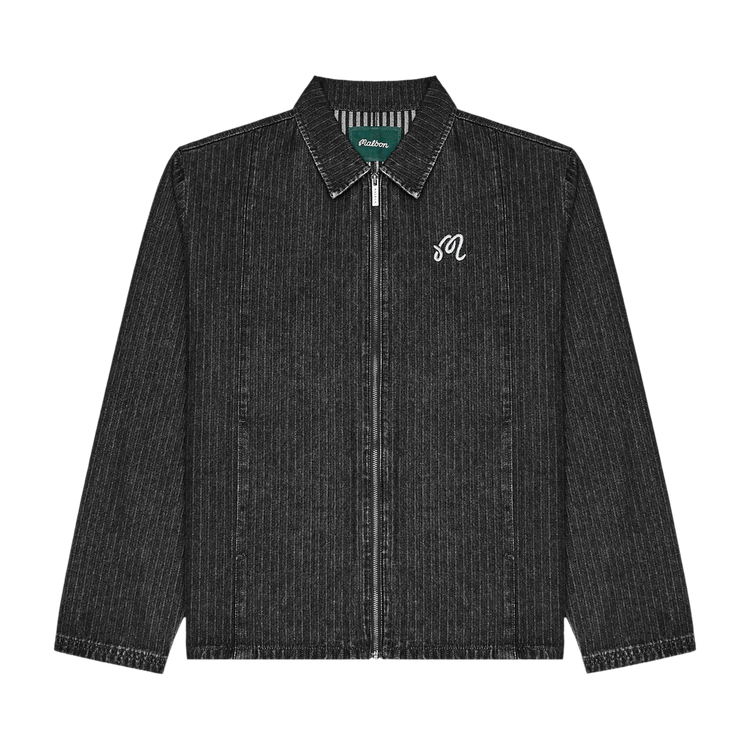 Malbon Foreman Denim Jacket "Black Stone Washed"