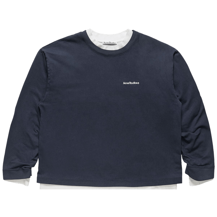 Acne Studios Logo Sweatshirt "Navy/White"