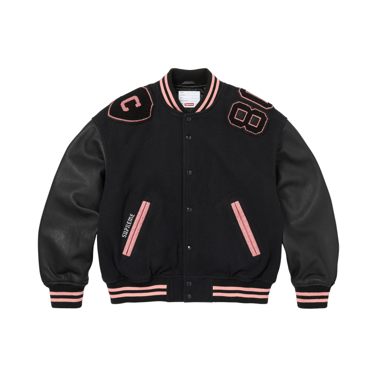 Supreme Captains Varsity Jacket "Black"