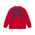 Supreme Intarsia Long-Sleeve Top "Red"
