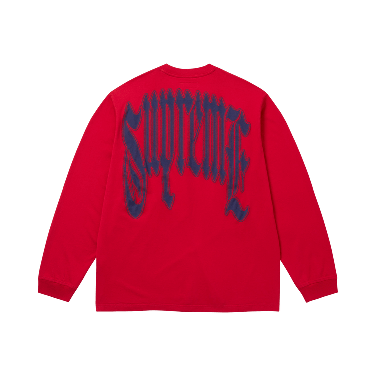 Supreme Intarsia Long-Sleeve Top "Red"