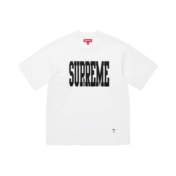 Supreme Stretch Appliqué Short-Sleeve Top "White"
