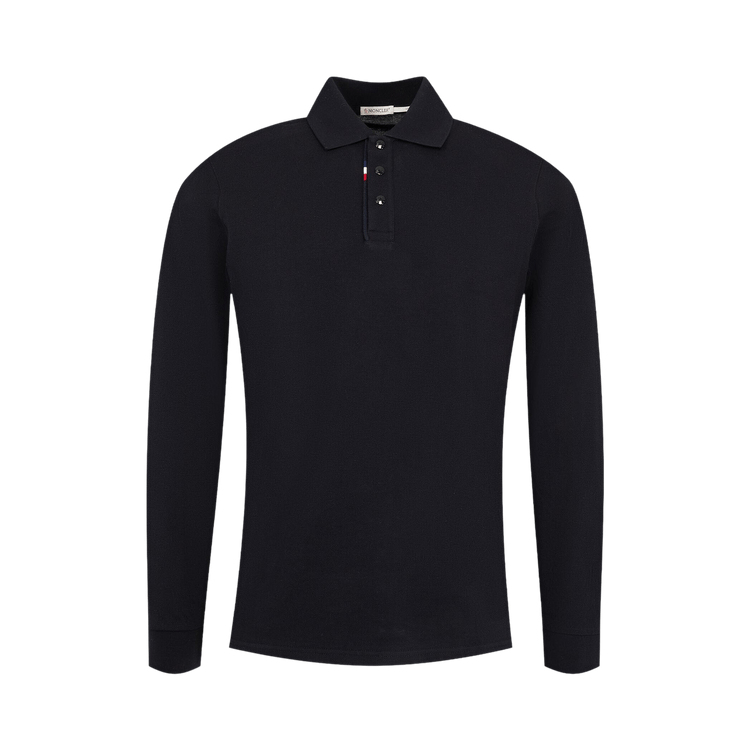 Moncler Long-Sleeve Polo "Blue"