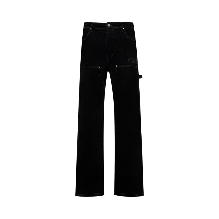 Amiri Flock Denim Carpenter Jean "Black"