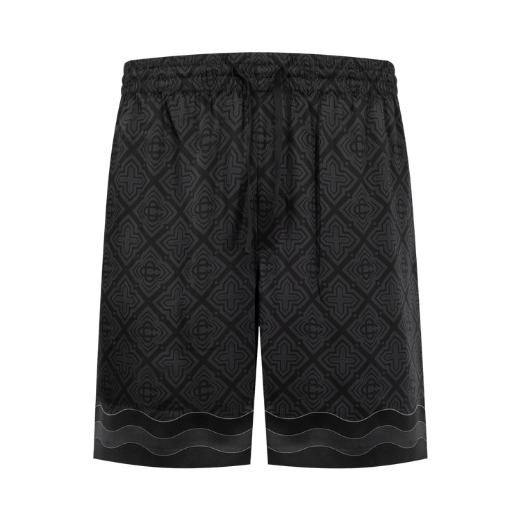 Casablanca Silk Shorts "Radiating Monogram"
