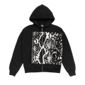 Stussy Snakeskin Zip Hoodie "Black"