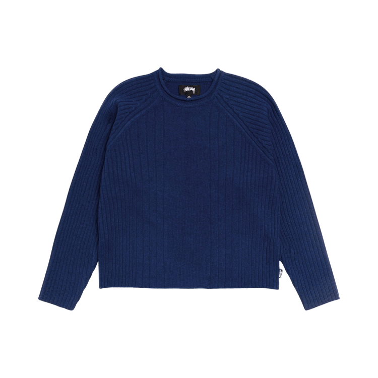 Stussy Merino Roll Neck Sweater "Blue"