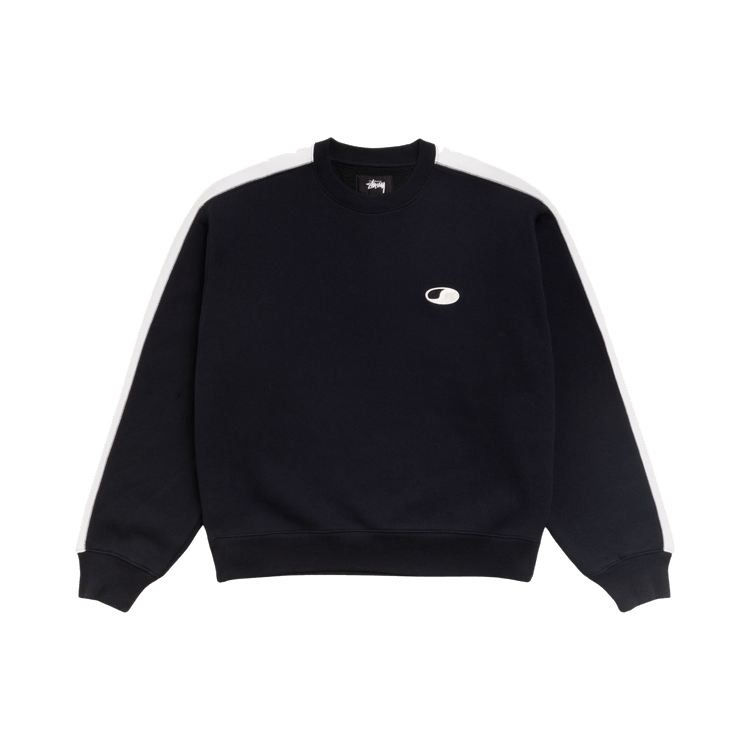 Stussy Paneled Stripe Crew "Black"