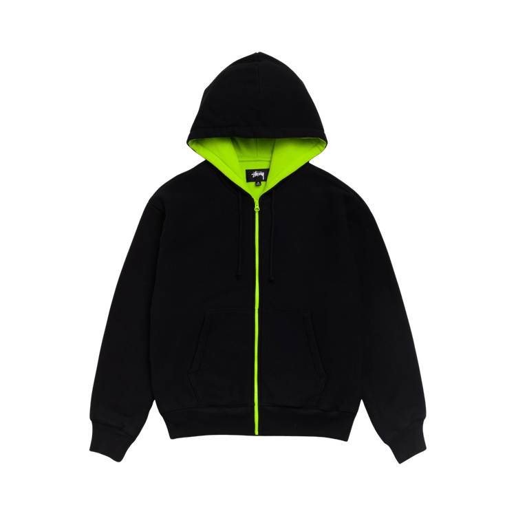 Stussy Double Faced Zip Hoodie "Black"
