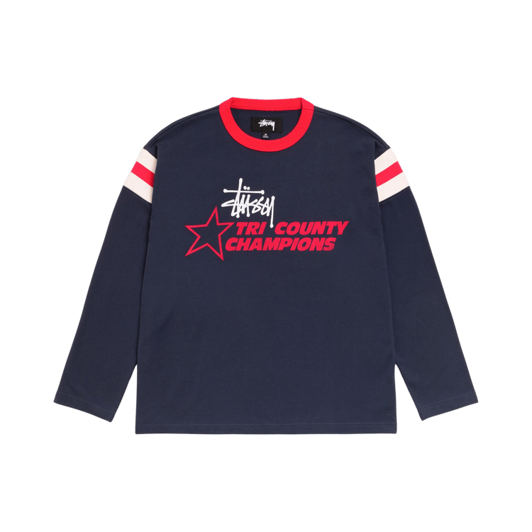 Stussy Long-Sleeve Ringer Tee "Ink"