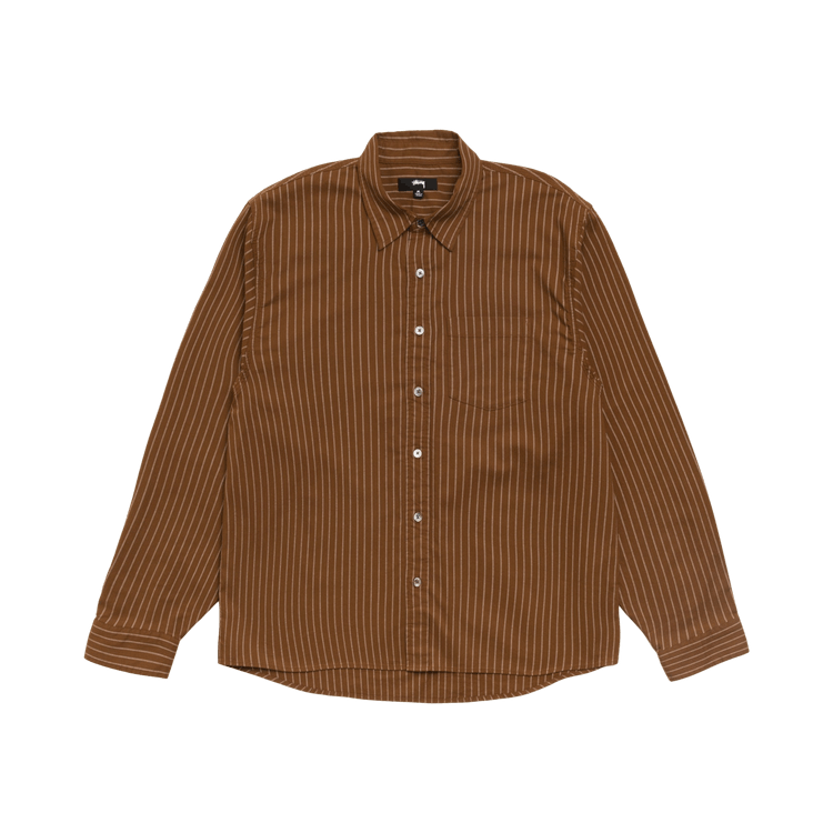 Stussy Oxford Shirt "Brown Stripe"