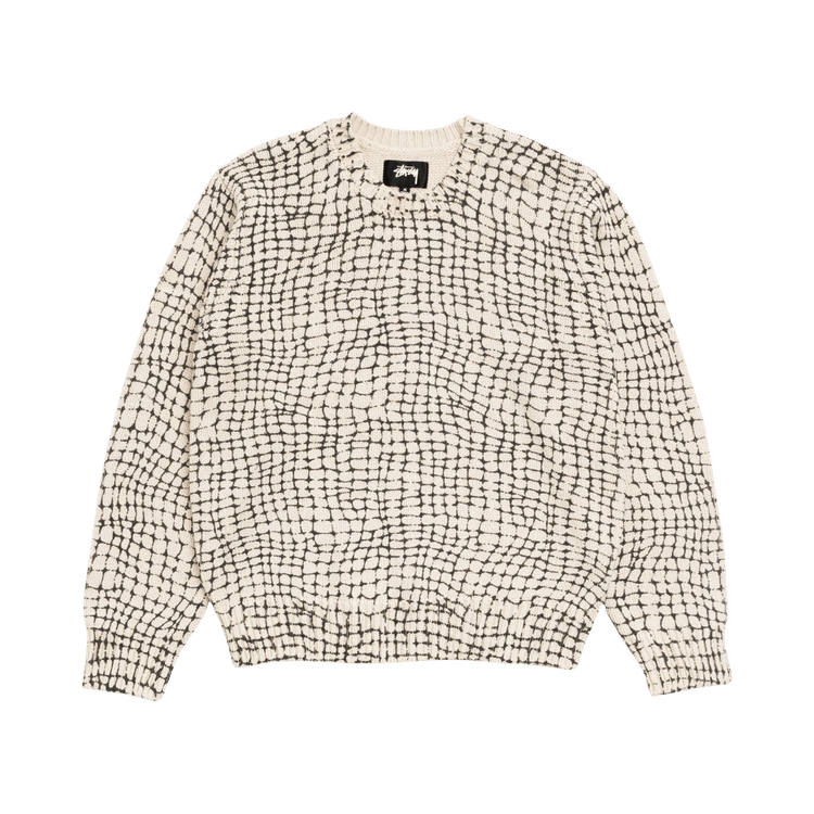 Stussy Mesh Print Sweater "Mesh Net"