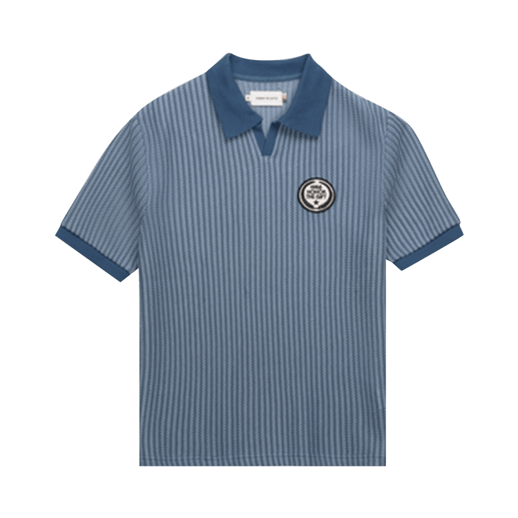 Honor The Gift Striped Knit Polo "Indigo"