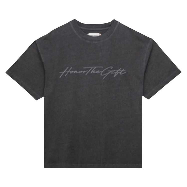 Honor The Gift Script Tee "Vintage Black"