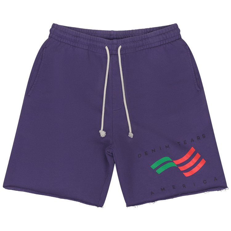 Denim Tears Ellis Tears Fleece Short "Purple"