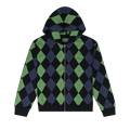 Denim Tears Intarsia Zip Hoodie "Green"