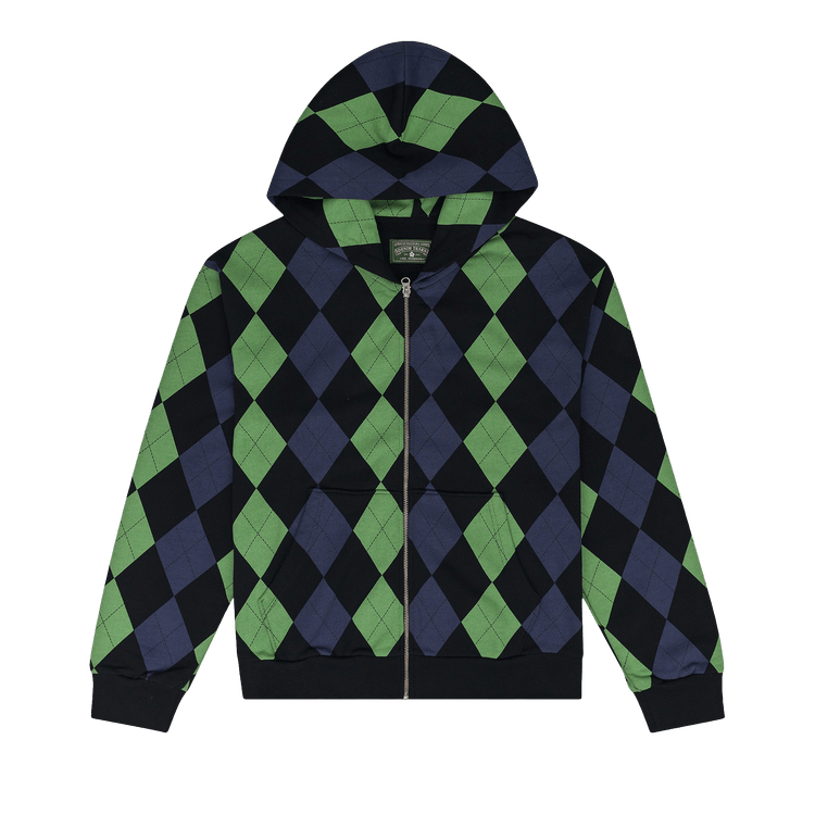 Denim Tears Intarsia Zip Hoodie "Green"
