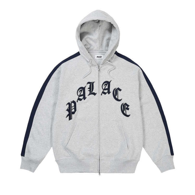 Palace Legacy Zip Hood "Grey Marl"