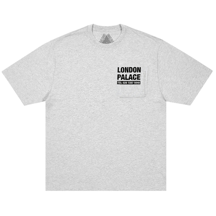 Palace Shop Numbers T-Shirt "Grey Marl"
