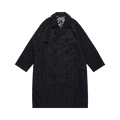 Denim Tears André Leon Talley Wreath Monogram Trench Coat "Black"