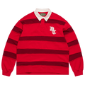 Denim Tears Paneled Rugby Shirt "Red"
