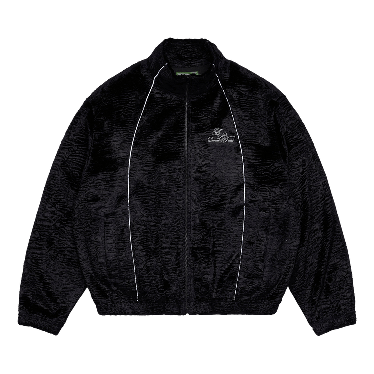 Denim Tears Faux Astrakhan Track Jacket "Black"
