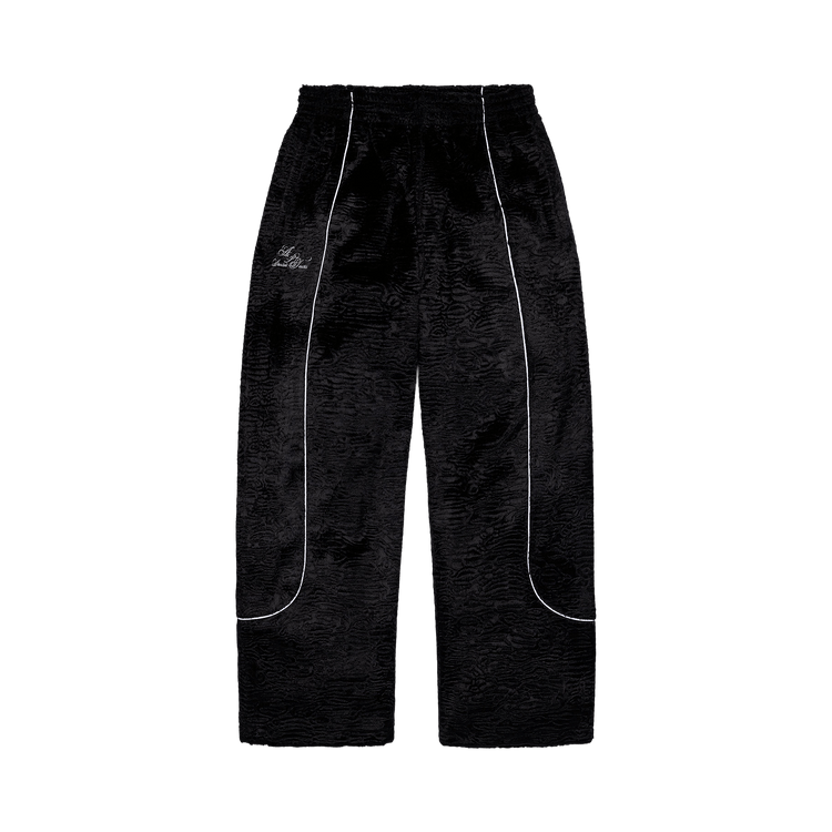 Denim Tears Faux Astrakhan Track Pant "Black"